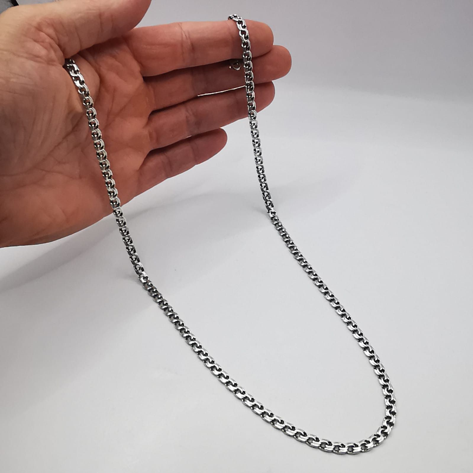 Sterling Silver Vintage Chain,925 Sterling Silver,Signed ,Handmade 21,50g Size ONE SIZE - 3 Thumbnail