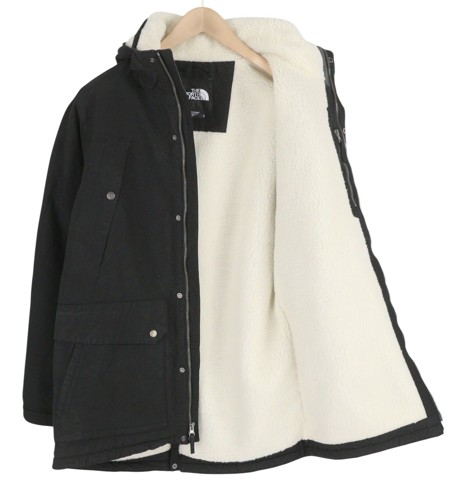 The North Face KATAVI M Black Parka Sherpa Lined Hooded Mid-Length 84361 Size US M / EU 48-50 / 2 - 4 Thumbnail