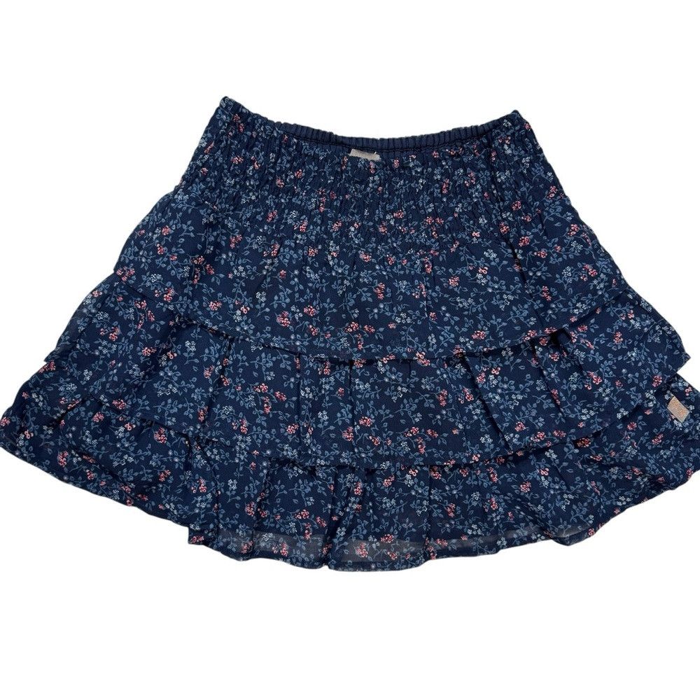 Other New Creamie Blue Tiered Skirt Size 8 Size 24" / US 00 / IT 34 - 3 Thumbnail