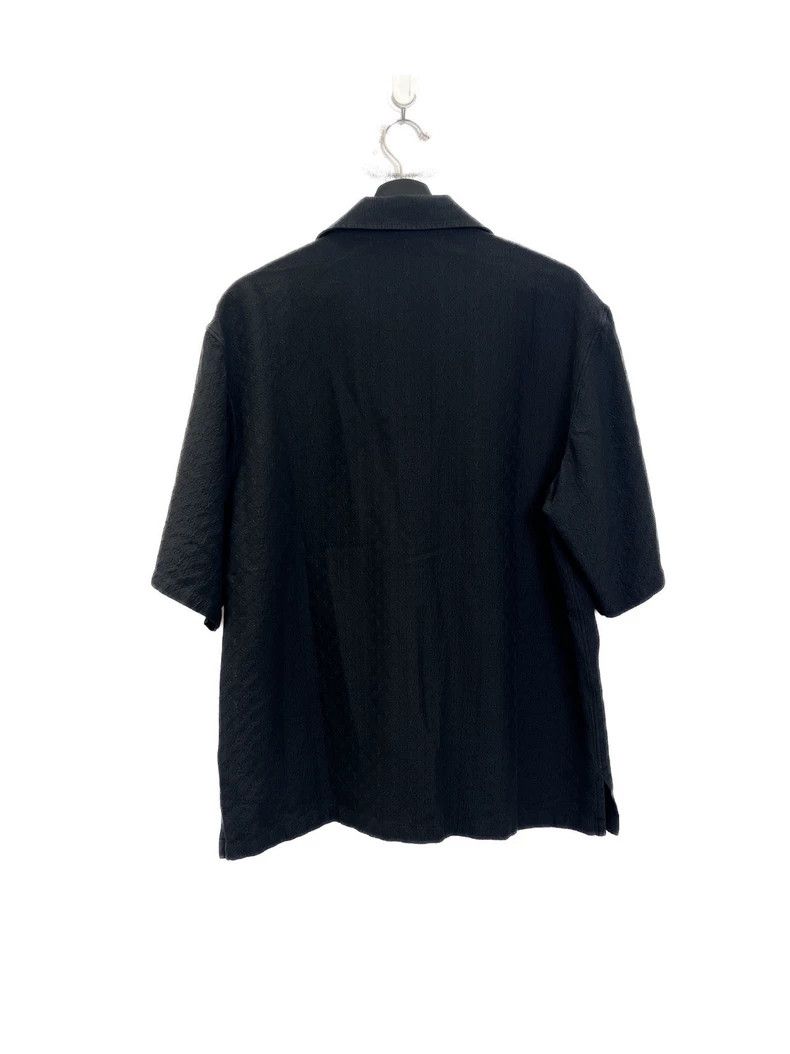 Louis Vuitton Black dark full print short sleeve shirt 2505