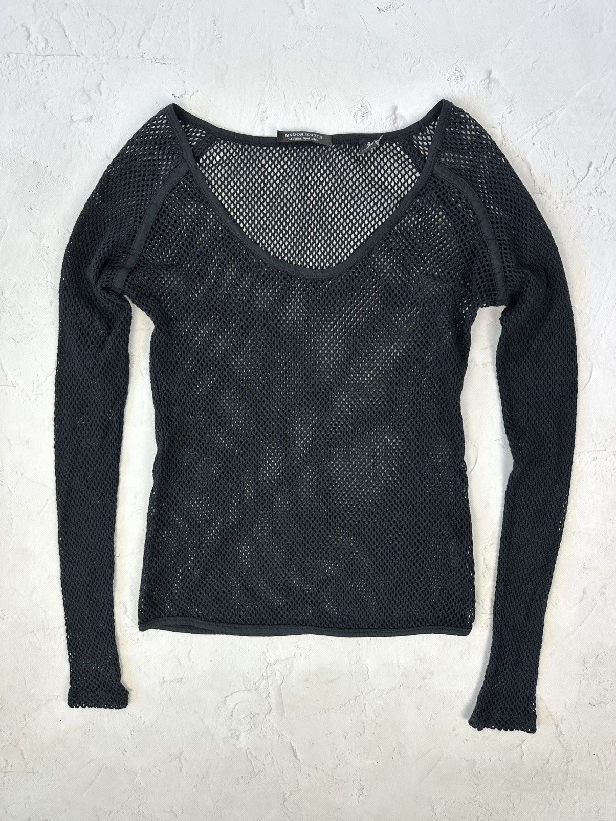 Beauty Beast × If Six Was Nine × Vintage Vintage Mesh Black Sweater Size S / US 4 / IT 40 - 1 Thumbnail