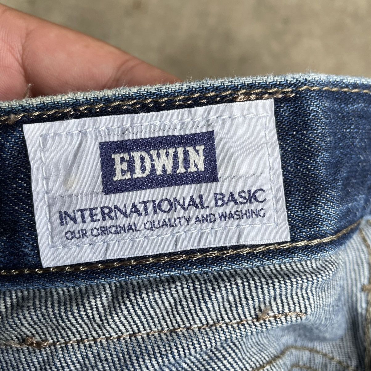 Edwin 🔥Vintage Edwin 402 Stoned Washed Ripped Distress Denim Jeans Size US 27 - 12 Thumbnail
