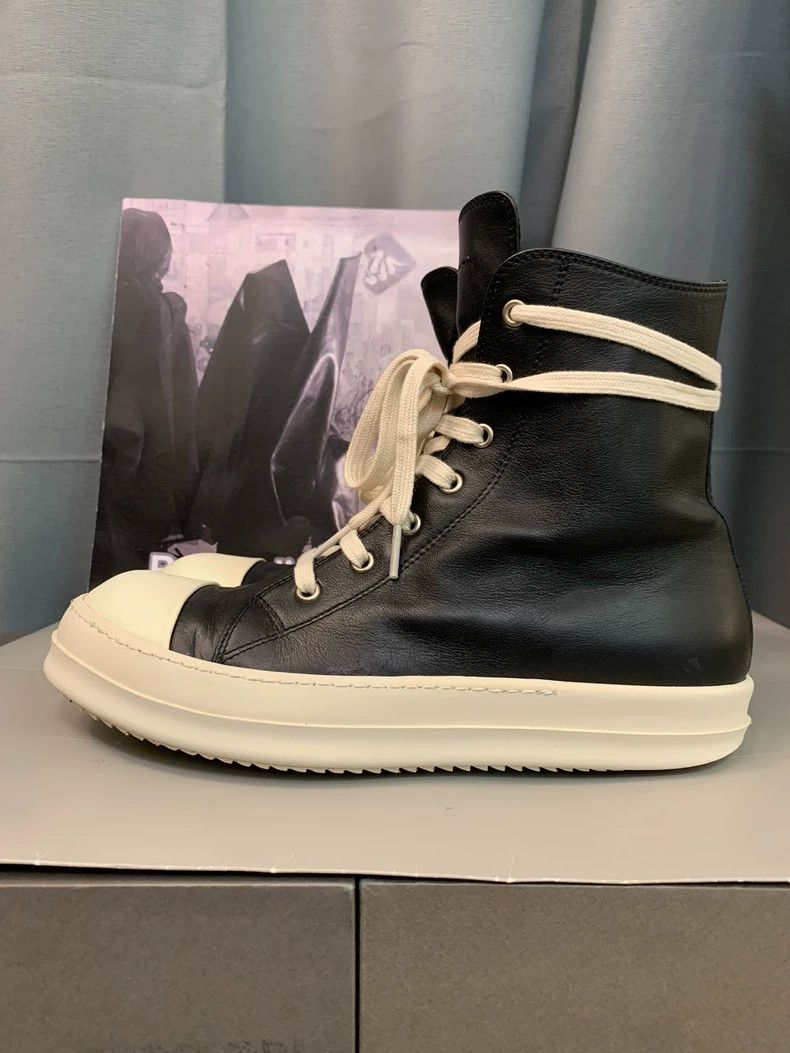 Rick Owens Rick Owens Black and white high-top sneakers Size US 8.5 / EU 41-42 - 3 Thumbnail
