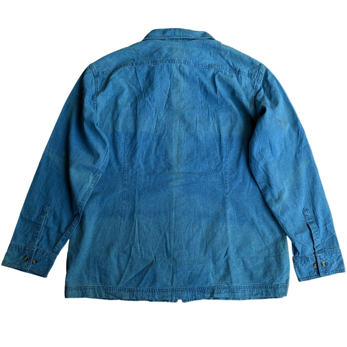 Kansai Yamamoto × Vintage Vintage Kansai Jeans Zipper Shirt Denim Jacket Size US XXL / EU 58 / 5 - 2 Thumbnail