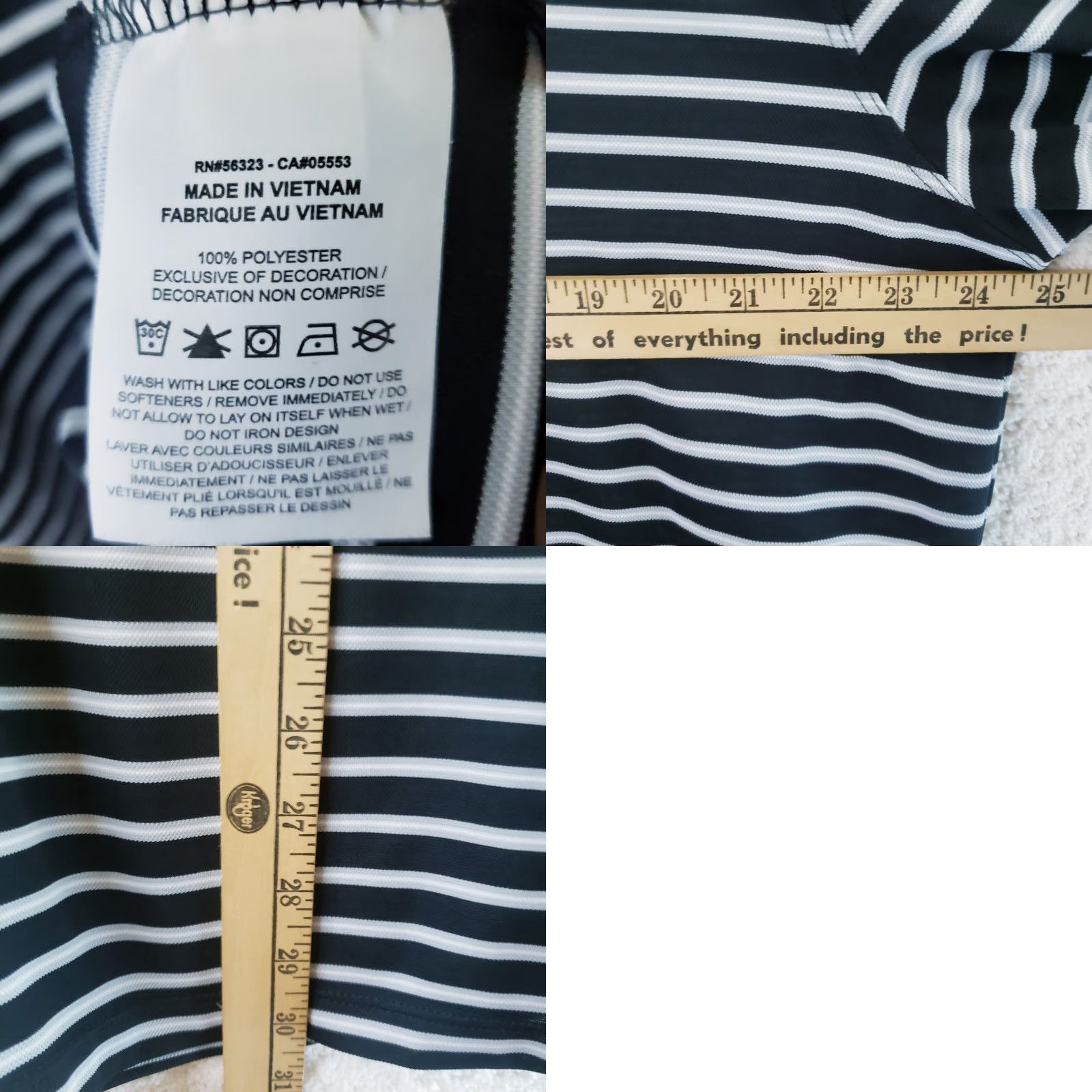 Nike Nike Polo Shirt Mens XL Black Gray White Striped Swoosh Dri-Fit Golf Preppy Outdoor Casual Shirt Size US XL / EU 56 / 4 - 9 Thumbnail