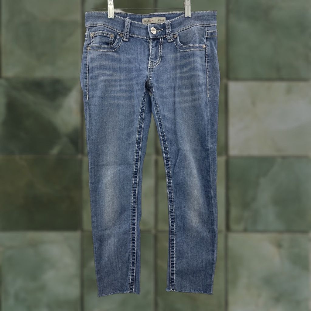 BKE BKE Stella Jeans Womens 25R Blue Denim Size 42" / US 20 - 1 Thumbnail