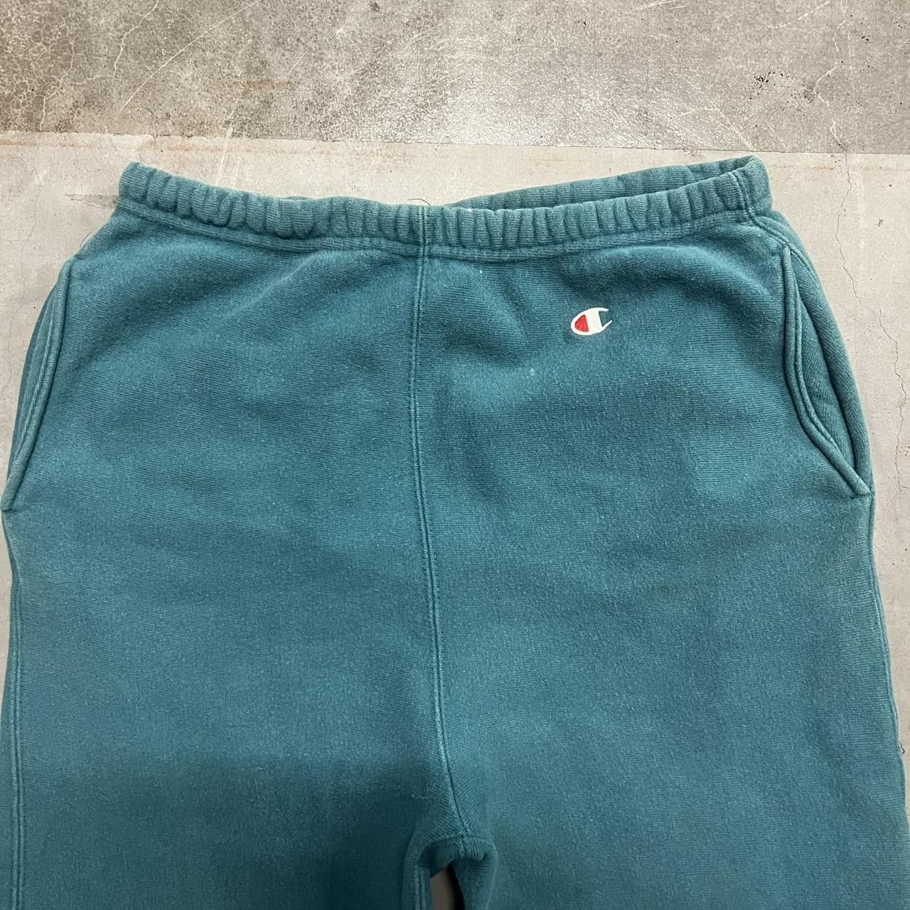 Champion Vintage Y2K/2000s Teal Champion Essential Sweatpants! Size US 32 / EU 48 - 3 Thumbnail