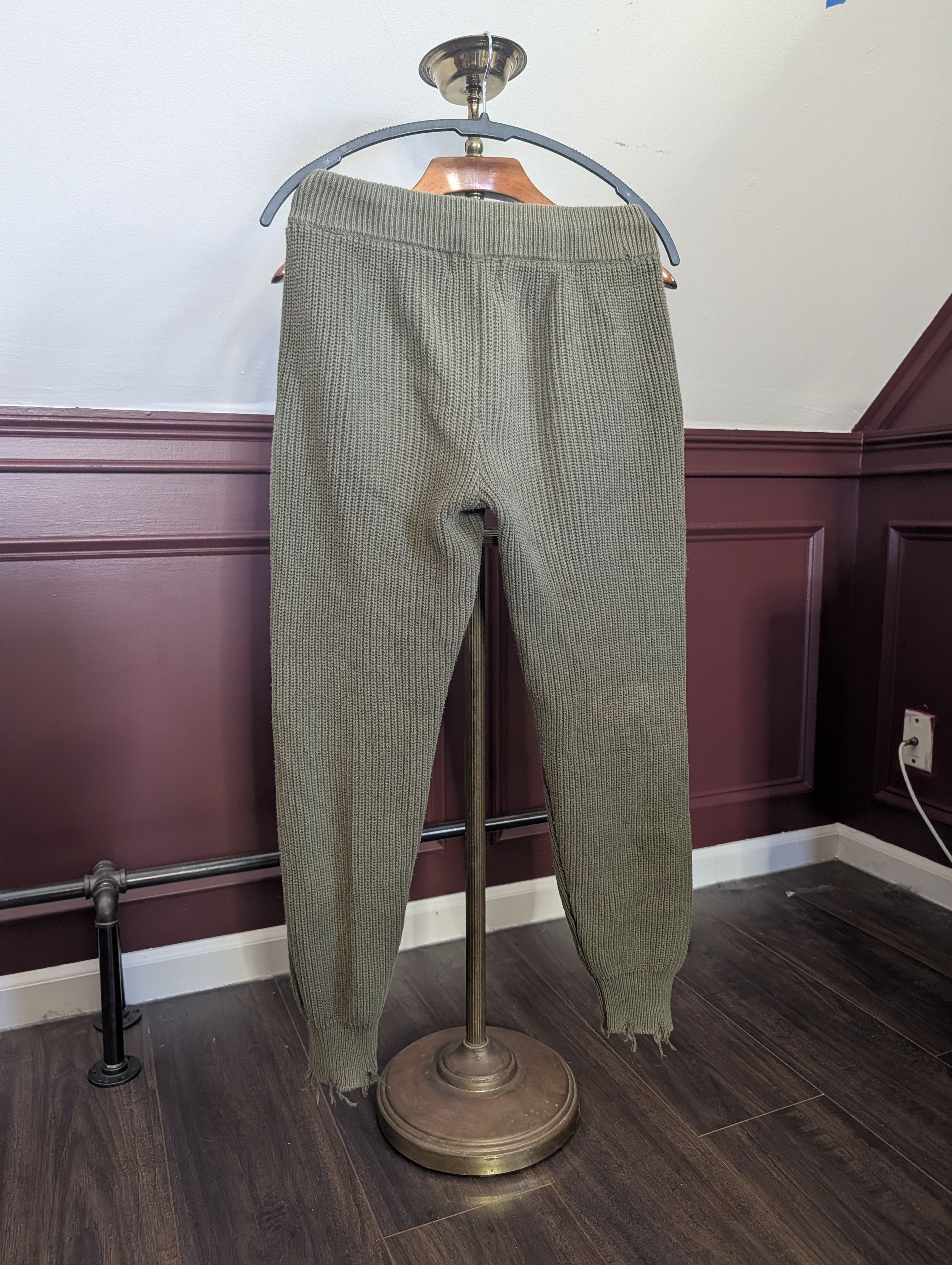 Other SER.O.YA Green cotton knit distressed jogger sweatpants S Size US 30 / EU 46 - 7 Thumbnail