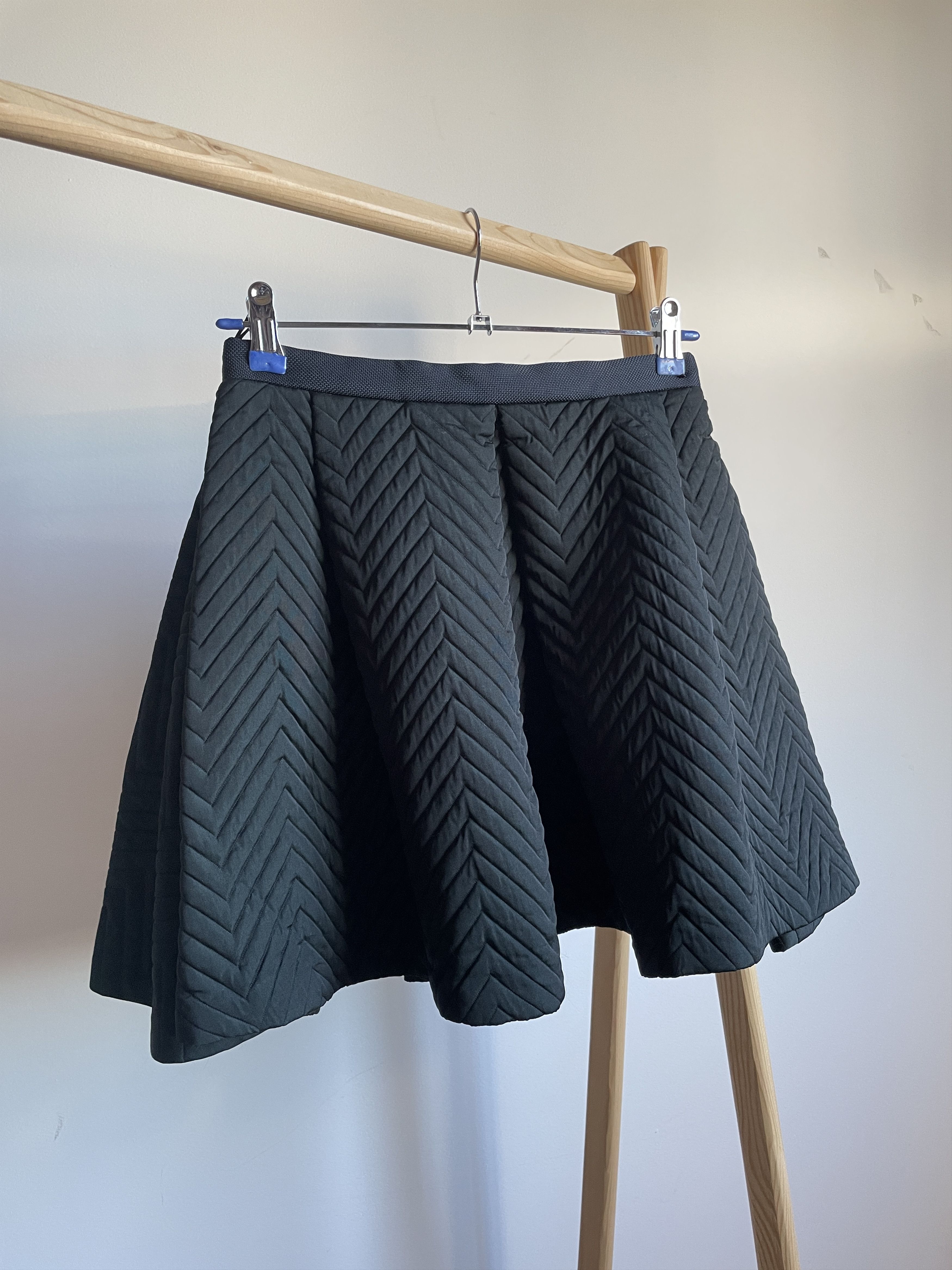 Kenzo Kenzo Paris Quilted Flared Padded Mini Skirt Size EUR 36 Size 25" / US 0 / IT 36 - 2 Thumbnail