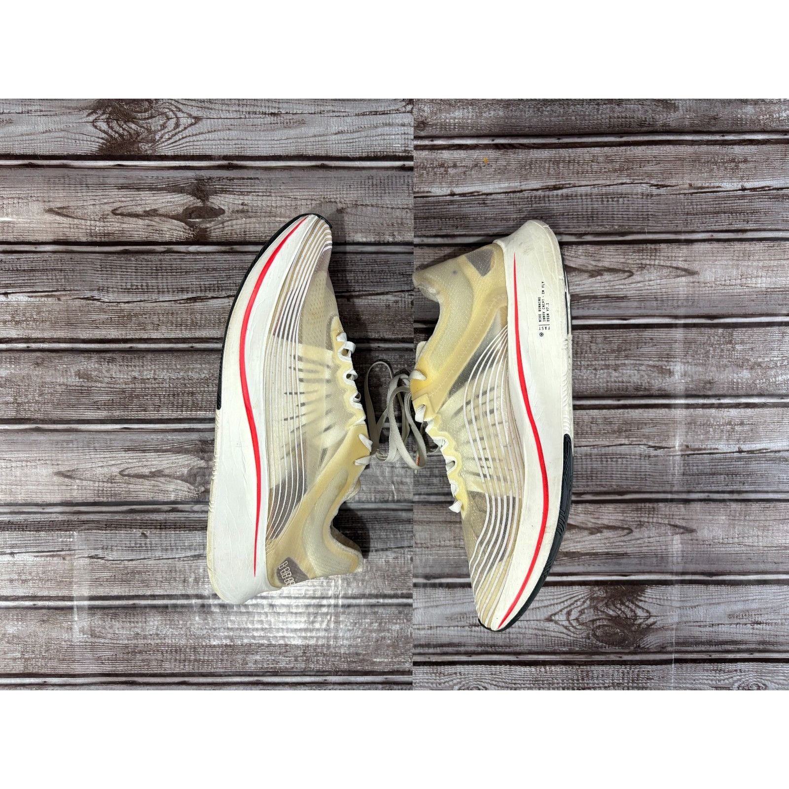 Nike Nike "NikeLab" Zoom Fly SP Breaking 2 size 10 AJ9282-106 Size US 10 / EU 43 - 4 Thumbnail