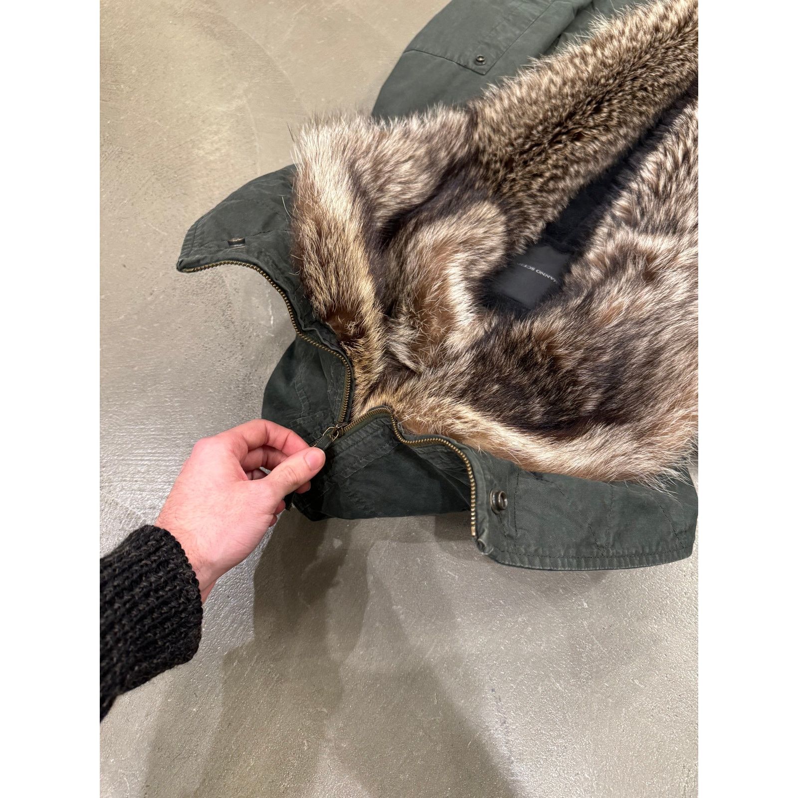 Ermanno Scervino 2010s Ermanno Scervino "Kanye" real marmot fur parka Size US L / EU 52-54 / 3 - 5 Thumbnail