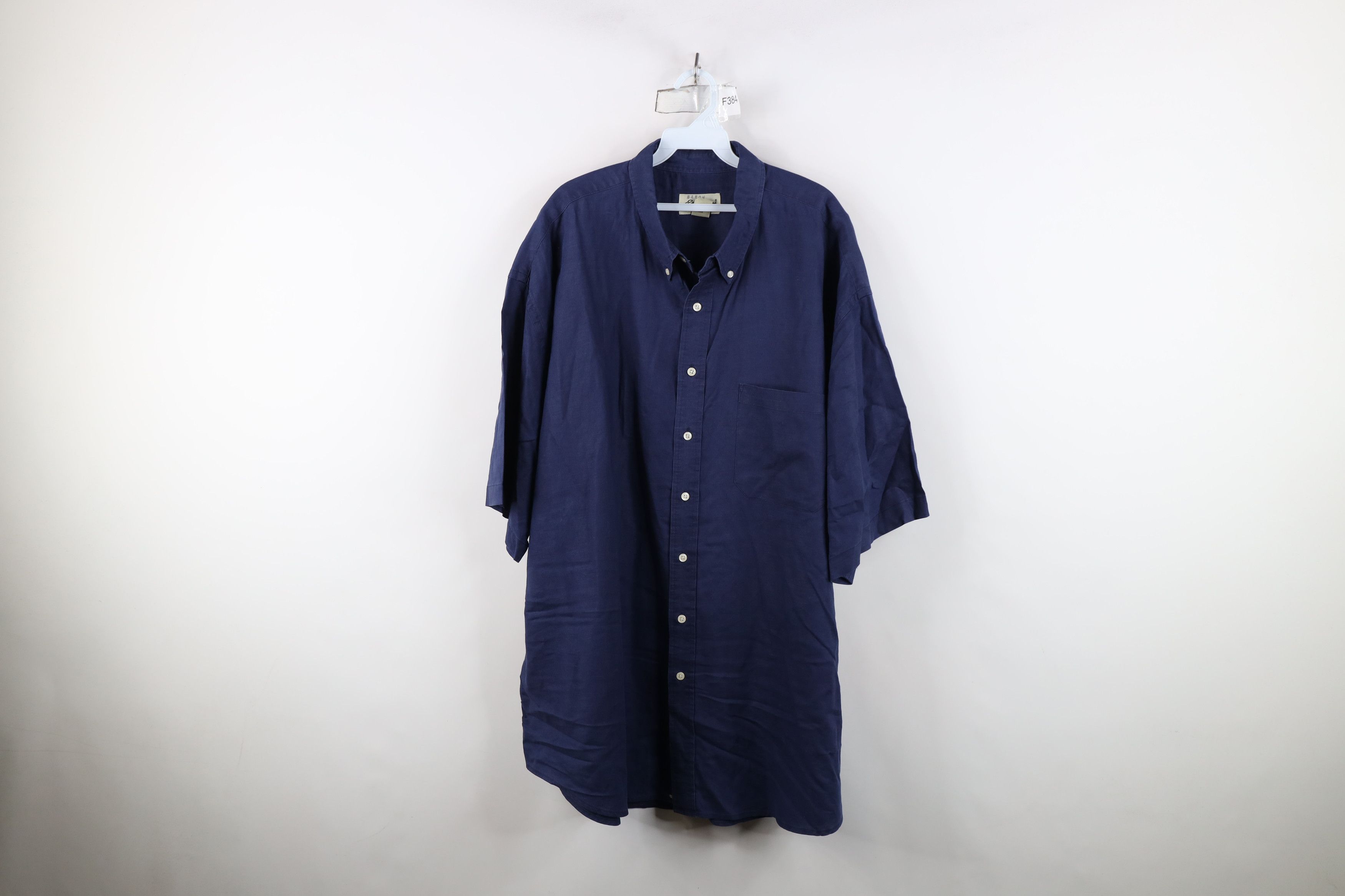 Eddie Bauer Vintage 90s Eddie Bauer Faded Linen Collared Button Shirt Size US XXL / EU 58 / 5 - 1 Thumbnail