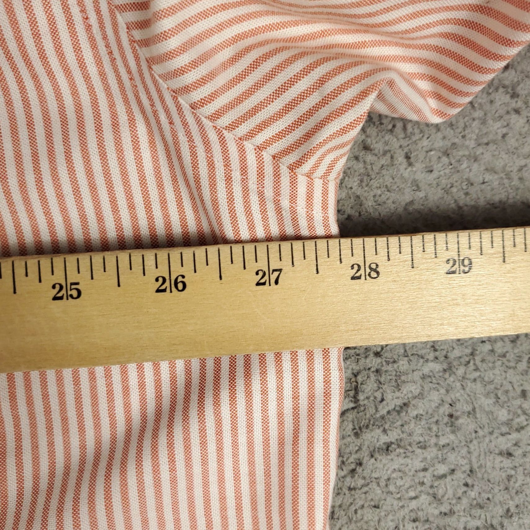 Brooks Brothers Brooks Brothers Shirt Mens XL Orange Striped Button-Up Long Sleeve Size US XL / EU 56 / 4 - 6 Thumbnail