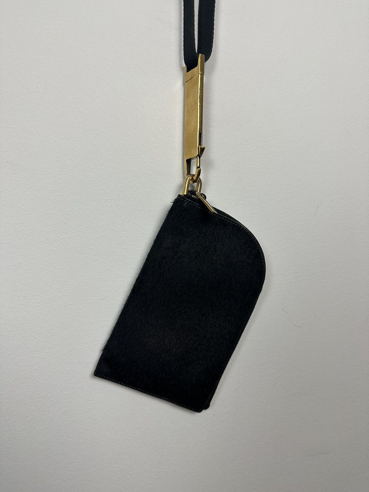 Rick Owens SS20 ‘TECUATL’ Ponyhair Neckwallet Size ONE SIZE - 5 Thumbnail