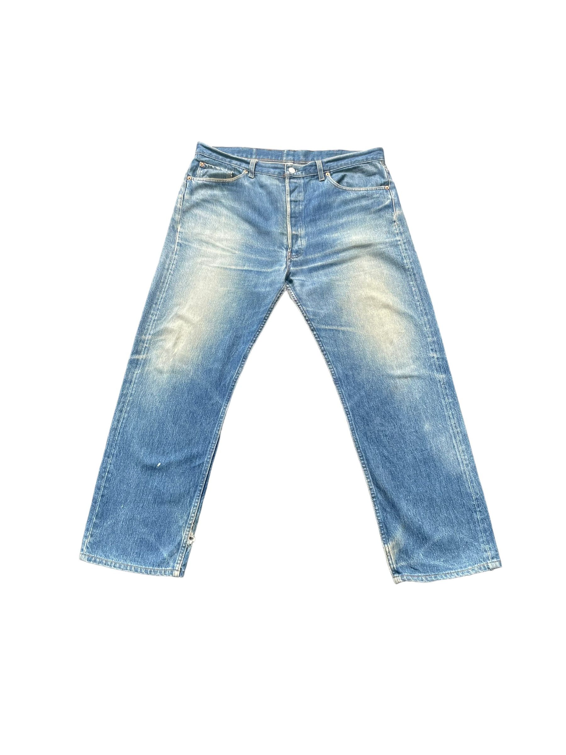 Vintage 1994 Levis 501 e Faded Distresed Denim