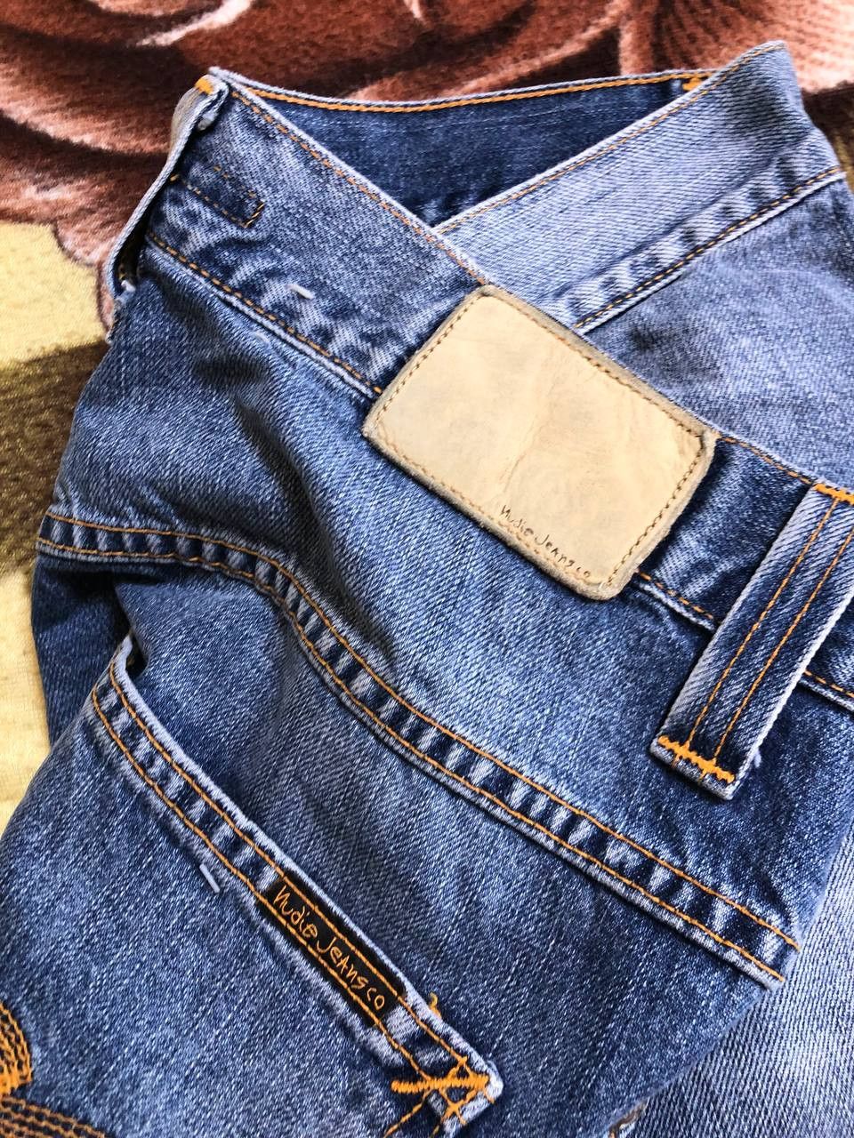 Nudie Jeans Nudie Jeans Men's Distressed Button Fly Dark Den Size US 31 - 7 Thumbnail