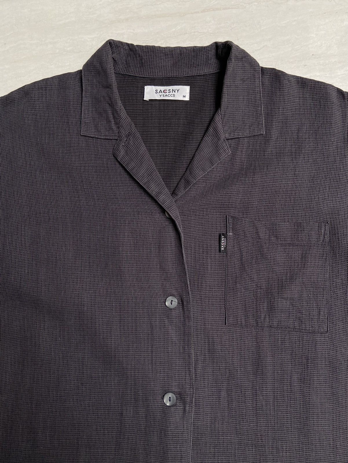 Designer × Japanese Brand × Yohji Yamamoto SACSNY Y’SACCS Grey Long Shirt Size US M / EU 48-50 / 2 - 15 Thumbnail
