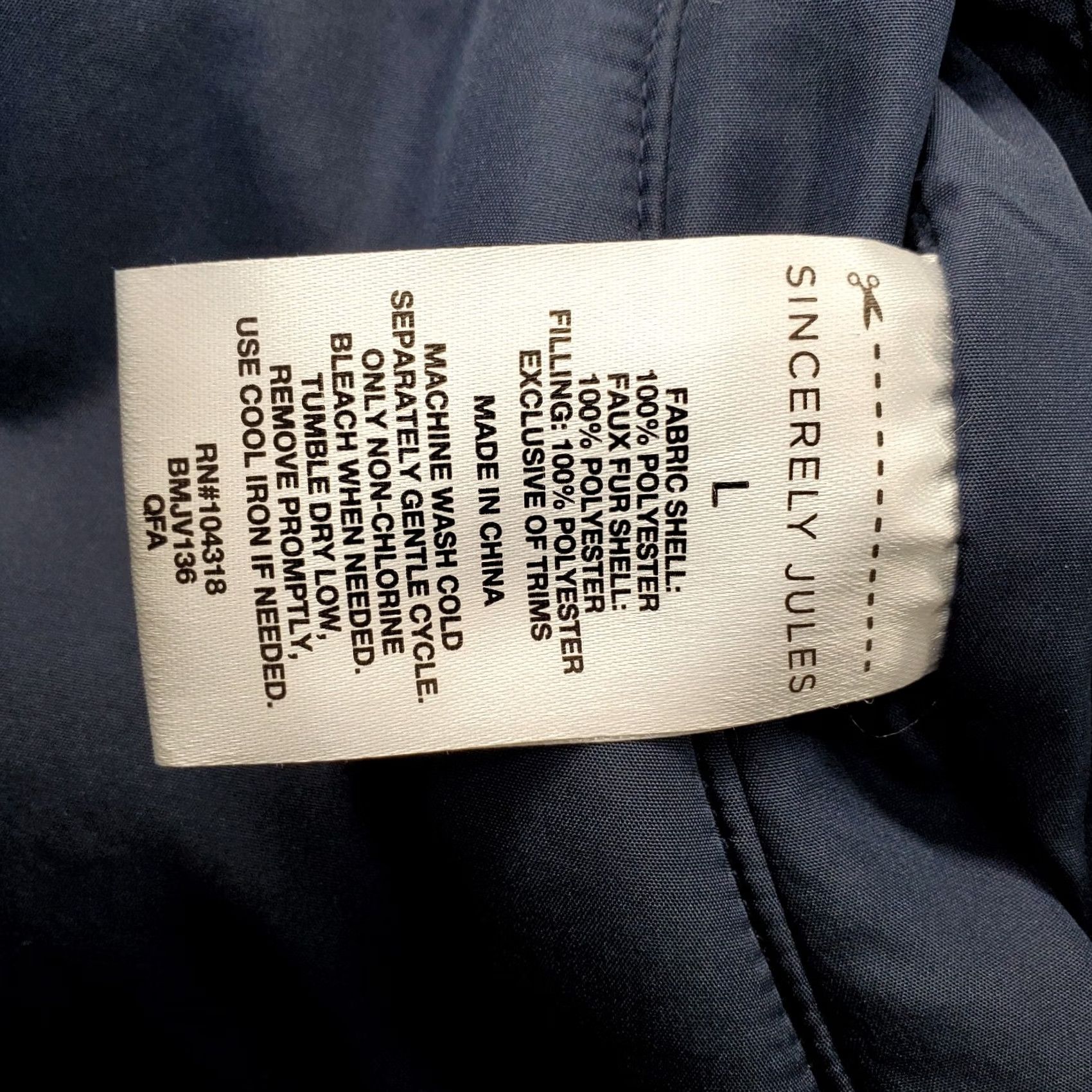 Vintage Sincerely Jules Reversible Puffer Vest Womens Size L Navy Quilted Zip Up Size L / US 10 / IT 46 - 7 Thumbnail