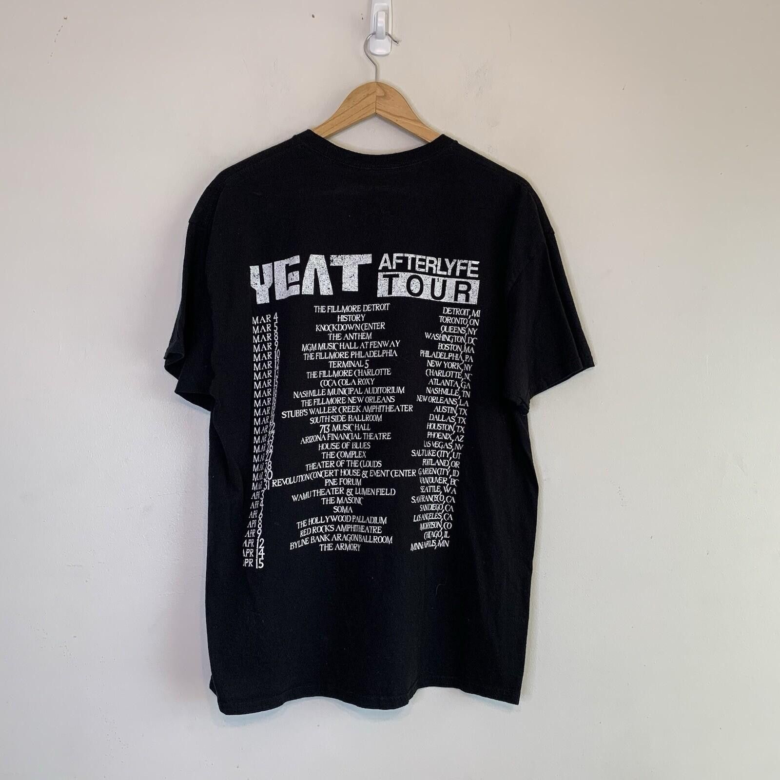 Yeat Yeat After Life Tour Shirt Black Size XL Size US XL / EU 56 / 4 - 3 Thumbnail