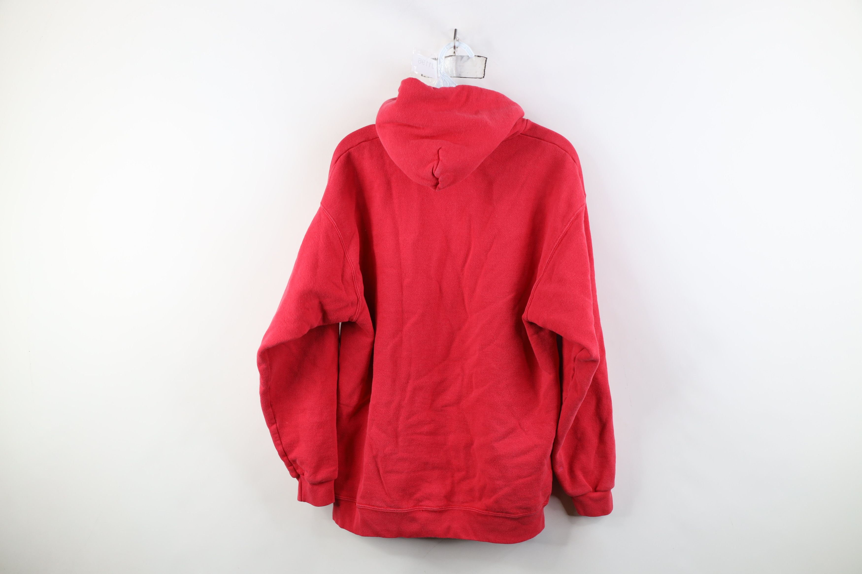 Vintage Vintage 90s Ohio State University Hoodie Sweatshirt Red Size US M / EU 48-50 / 2 - 12 Thumbnail