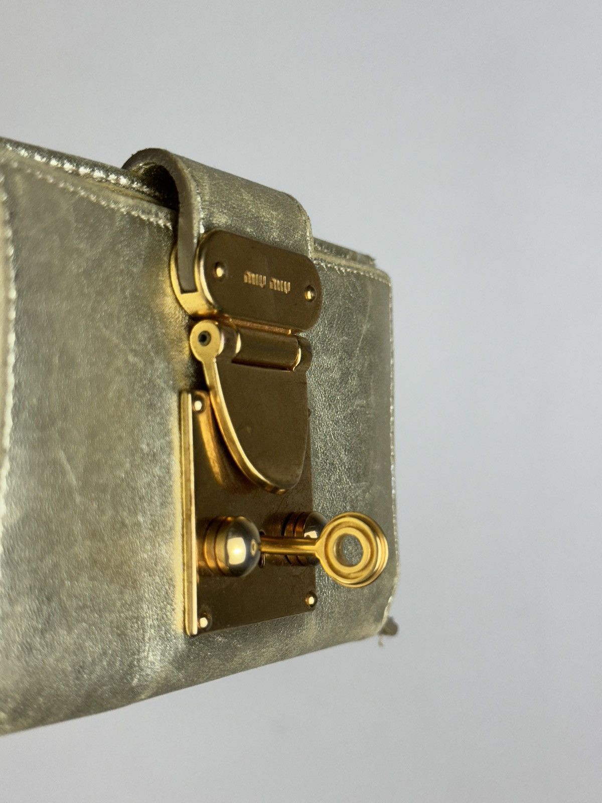 Miu Miu Leather wallet Miu Miu y2k original streetwear luxury Size ONE SIZE - 4 Thumbnail