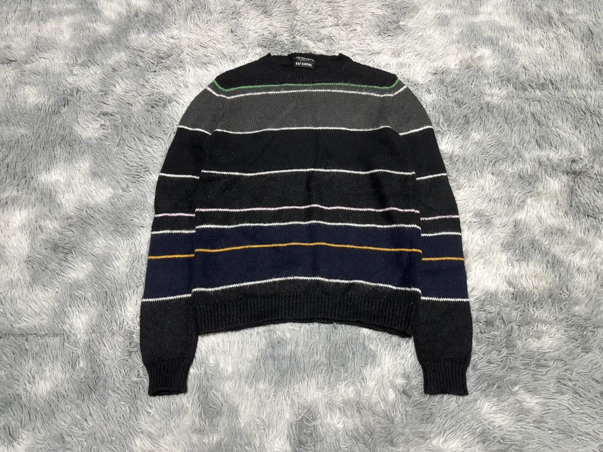 Raf Simons 🔥Raf Simons 10 Corso Como Striped Mohair Wool Sweater Size US M / EU 48-50 / 2 - 1 Thumbnail