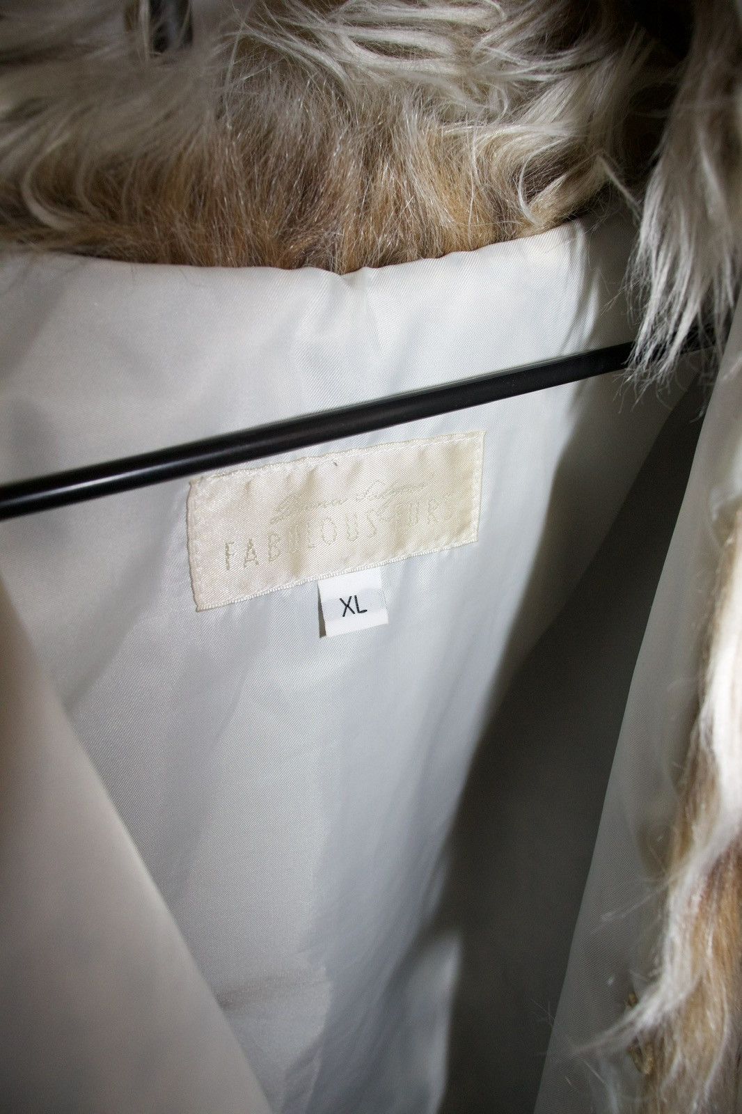 Vintage FAUX FUR COAT Size XL / US 12-14 / IT 48-50 - 3 Thumbnail