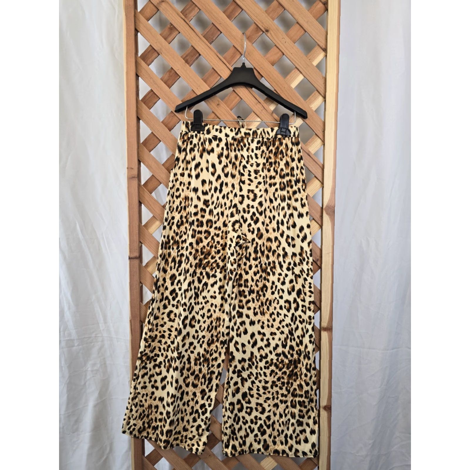 Vintage Star Vixen Pants Leopard Print - Women’s Pull-on Leisure Cropped - Petite Small - Polyester Spandex - 27.5in Inseam - Chebwn - Fall Spring - Womens Size 28" / US 6 / IT 42 - 5 Thumbnail
