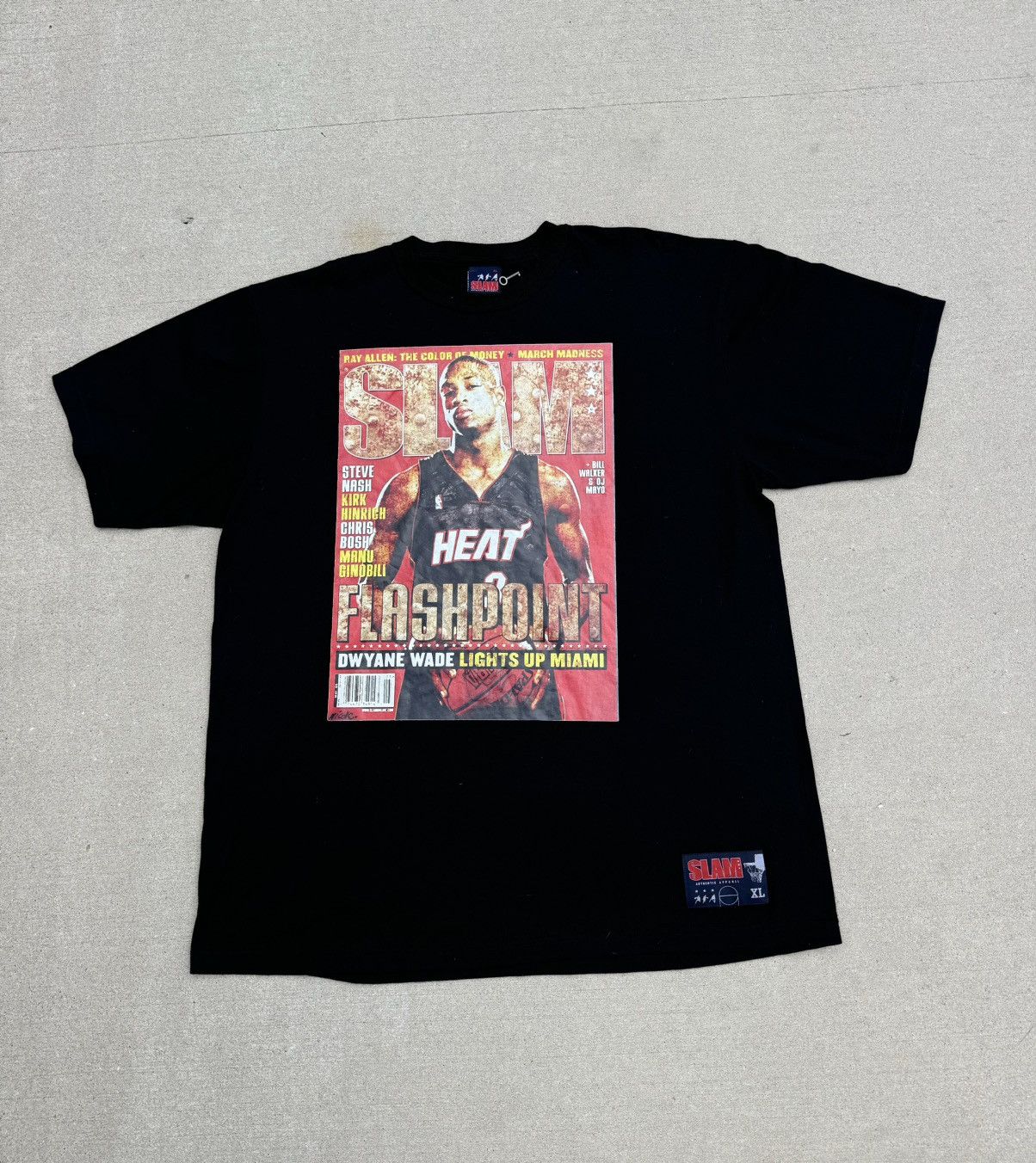 NBA × Vintage 2005 Dwayne Wade Slam Magazine Miami Heat Flashpoint rare Size US XL / EU 56 / 4 - 1 Thumbnail