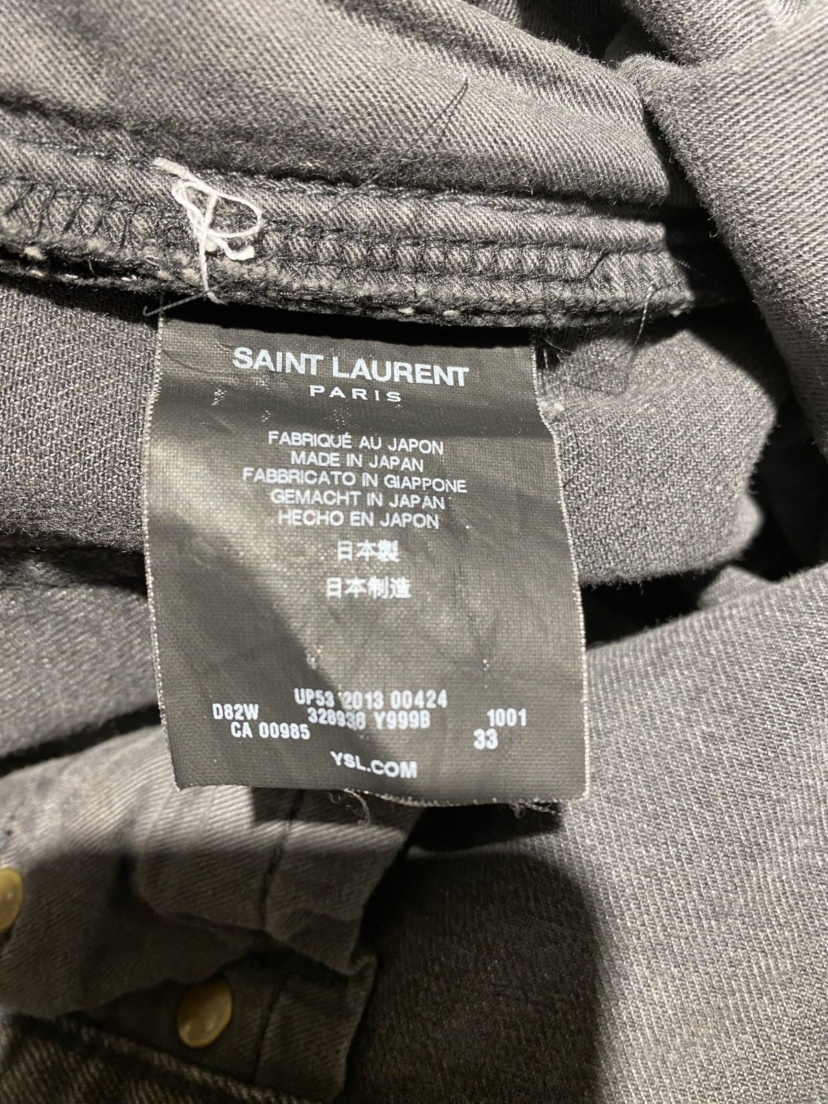 Saint Laurent Paris Saint Laurent 2013 DO2 Grey Skinny Jeans Size US 36 / EU 52 - 7 Thumbnail