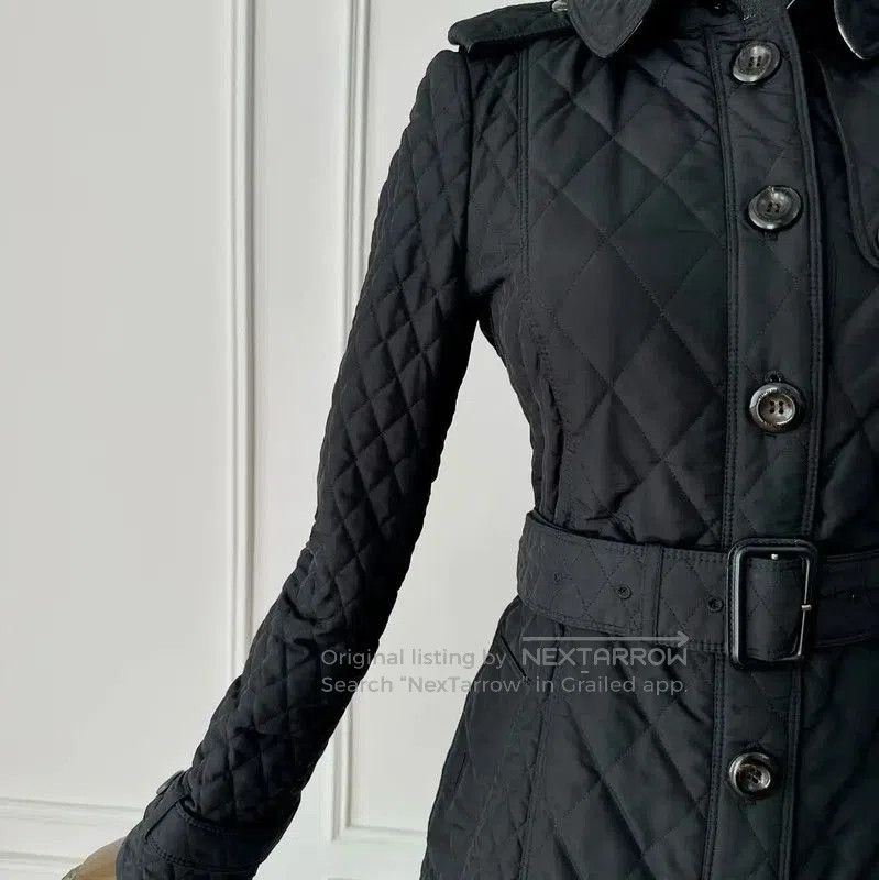 Burberry Burberry Quilted Black Cotton Women's Coat. Size M / US 6-8 / IT 42-44 - 5 Thumbnail