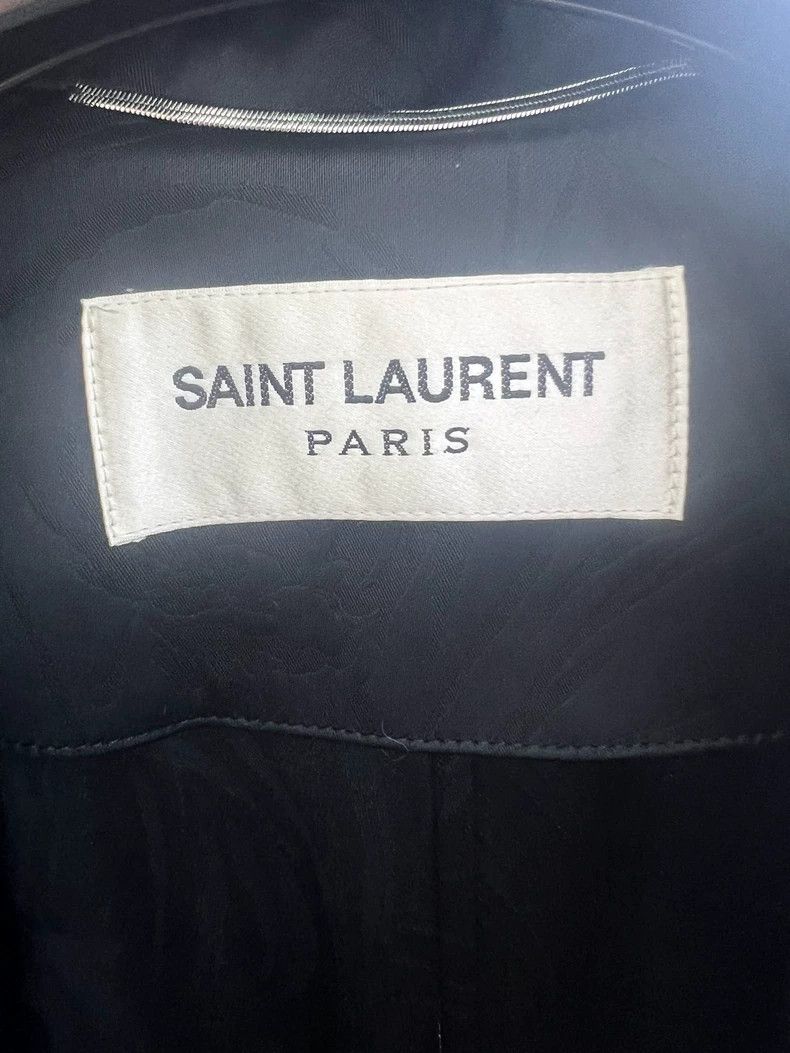 Saint Laurent Paris Saint Laurent Paris size 44 Darth Vader crepe satin hibisc Size L / US 10 / IT 46 - 5 Thumbnail