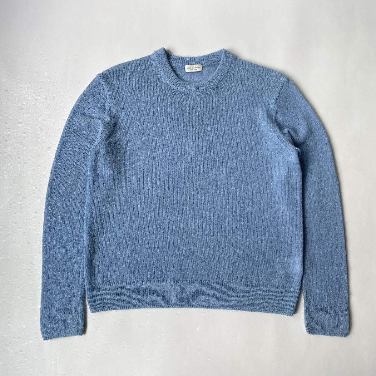Dries Van Noten Brushed Alpaca Wool Cropped Sweater Size US M / EU 48-50 / 2 - 14 Thumbnail