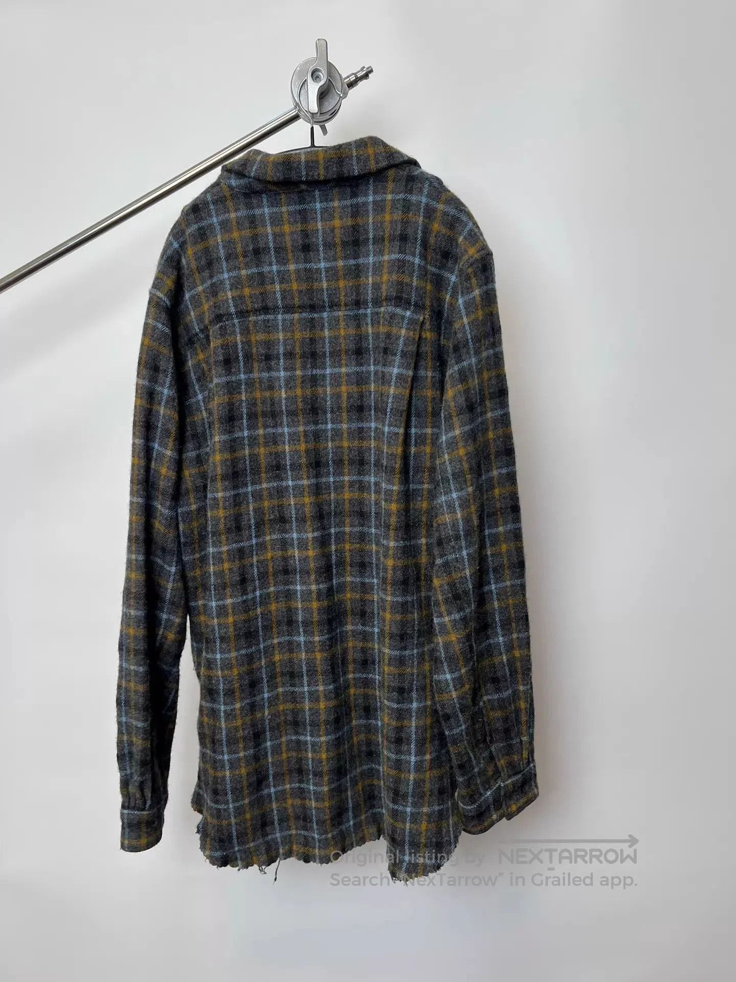 Undercover Multi Plaid Long Sleeve Zip Collar Shirt. Size US L / EU 52-54 / 3 - 6 Thumbnail