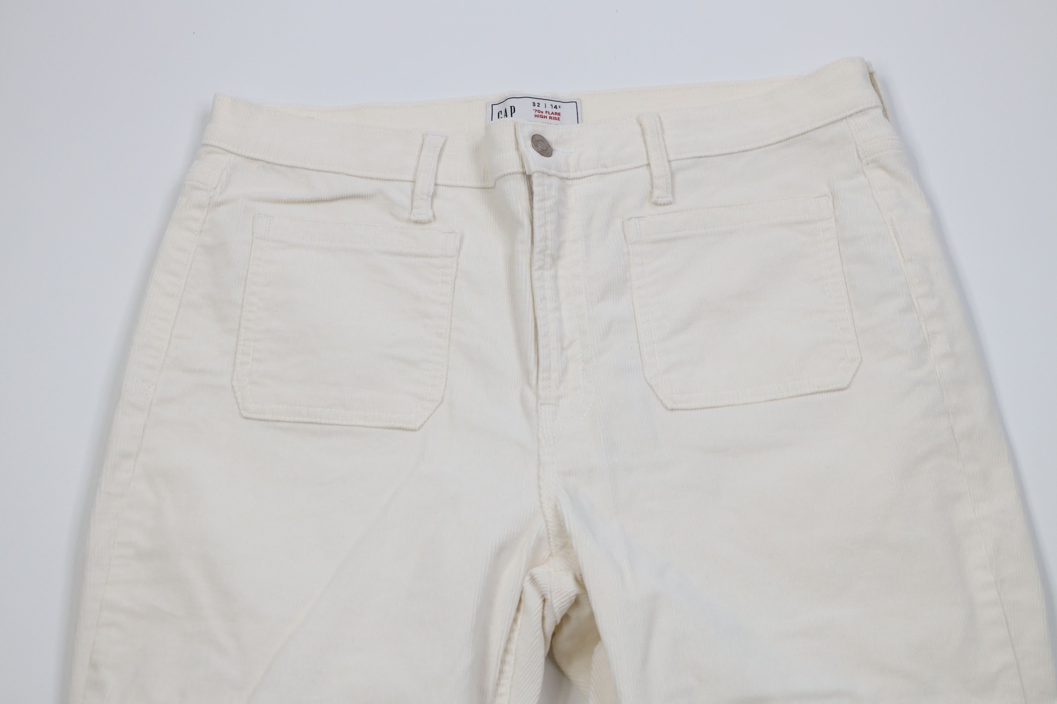 Gap Vintage Y2K Gap 70s High Rise Flared Wide Leg Corduroy Pants Size 36" / US 14 / IT 50 - 2 Thumbnail