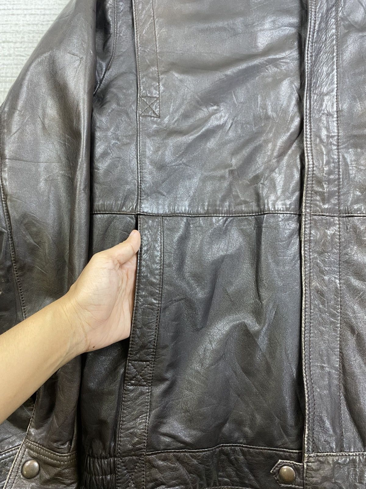 Le Grande Bleu (L.G.B.) × Vintage Vintage Japanese Brand Leather Jacket Size US L / EU 52-54 / 3 - 7 Thumbnail