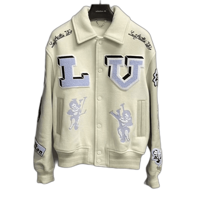 Louis Vuitton Louis Vuitton White Bunny Embroidery Baseball Jacket Size US L / EU 52-54 / 3 - 1 Thumbnail
