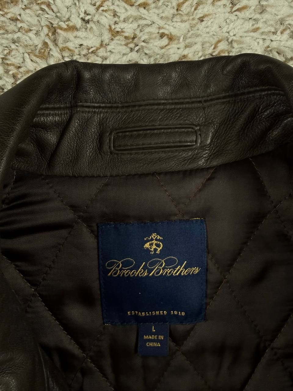 Brooks Brothers Brooks Brothers Genuine Bomber Full Zip Bemberg Lined Size US L / EU 52-54 / 3 - 8 Thumbnail