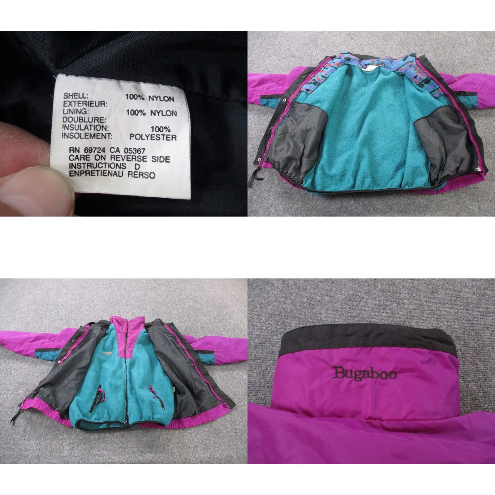 Vintage VINTAGE Columbia Jacket Womens L Bugaboo Interchange 2 in 1 Coat USA Made 90s Purple Size L / US 10 / IT 46 - 8 Thumbnail
