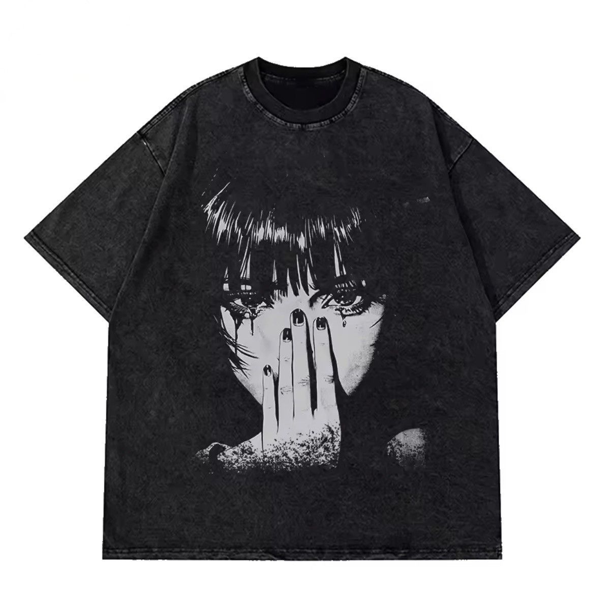 Japanese Brand Washed Japanese Cartoon Printed T Shirt Size US L / EU 52-54 / 3 - 1 Thumbnail