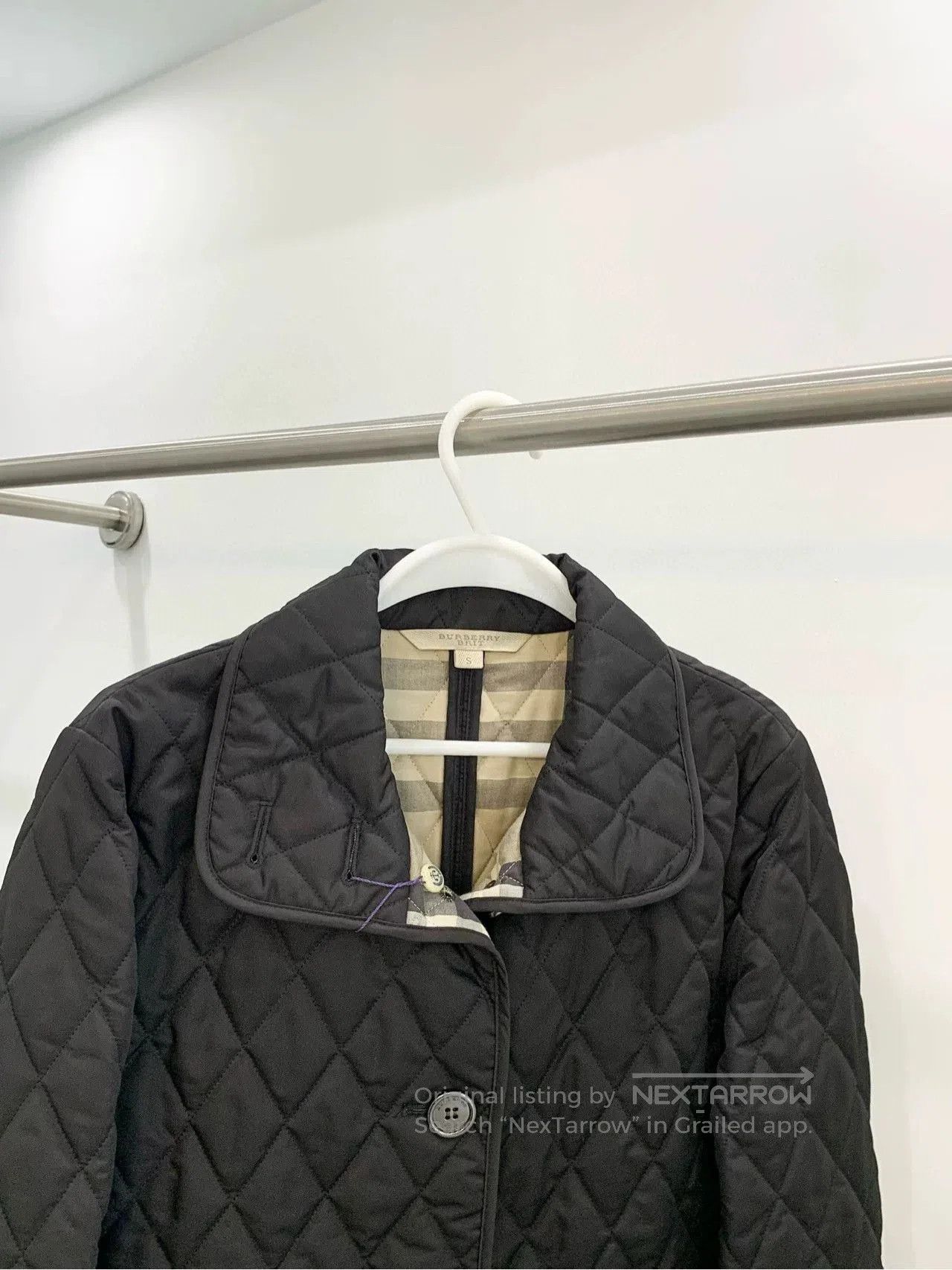 Burberry Burberry Black Diamond-Quilted Jacket. Size S / US 4 / IT 40 - 3 Thumbnail