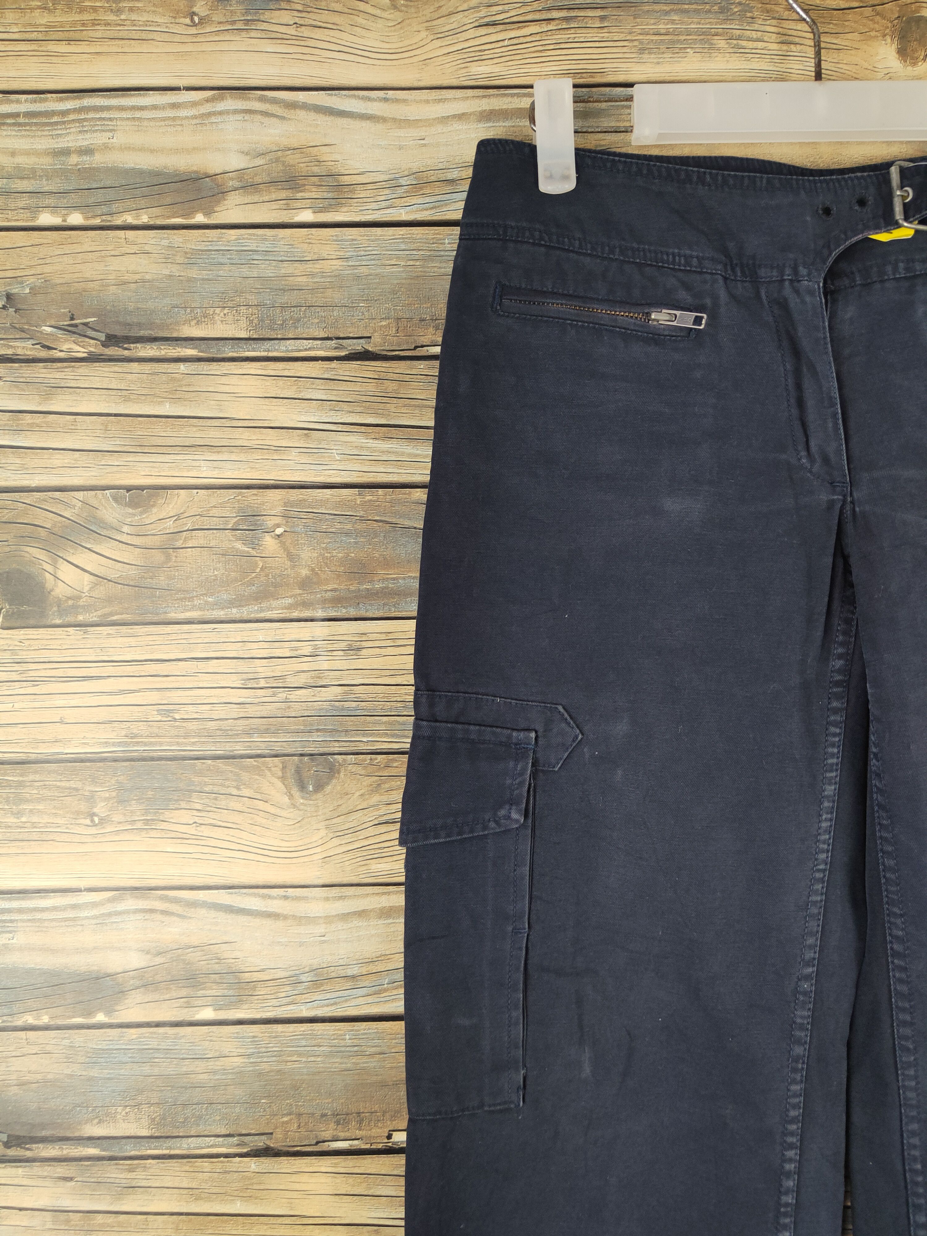 Japanese Brand DL Black Witch Navy Multipocket Tactical Cargo #1475 Size 27" / US 4 / IT 40 - 3 Thumbnail