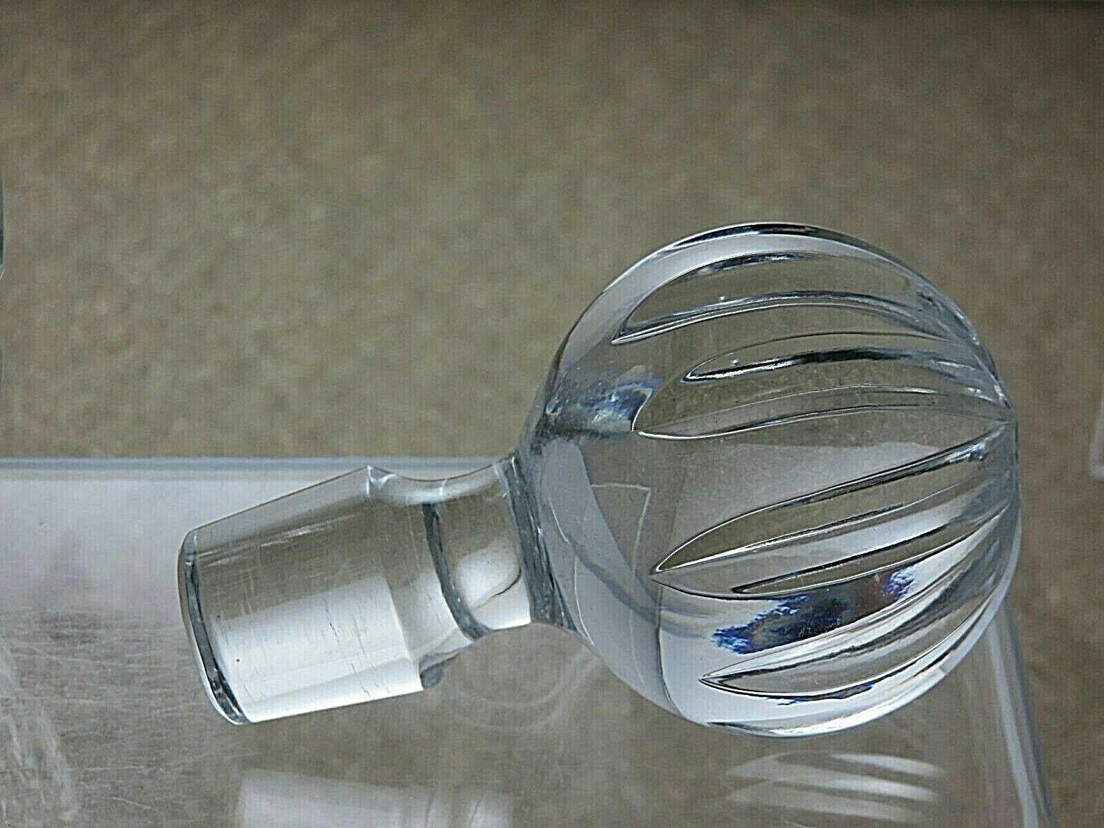 The Unbranded Brand Wordsley Lead Crystal Cut Glass Round Decanter 11" Size ONE SIZE - 6 Thumbnail