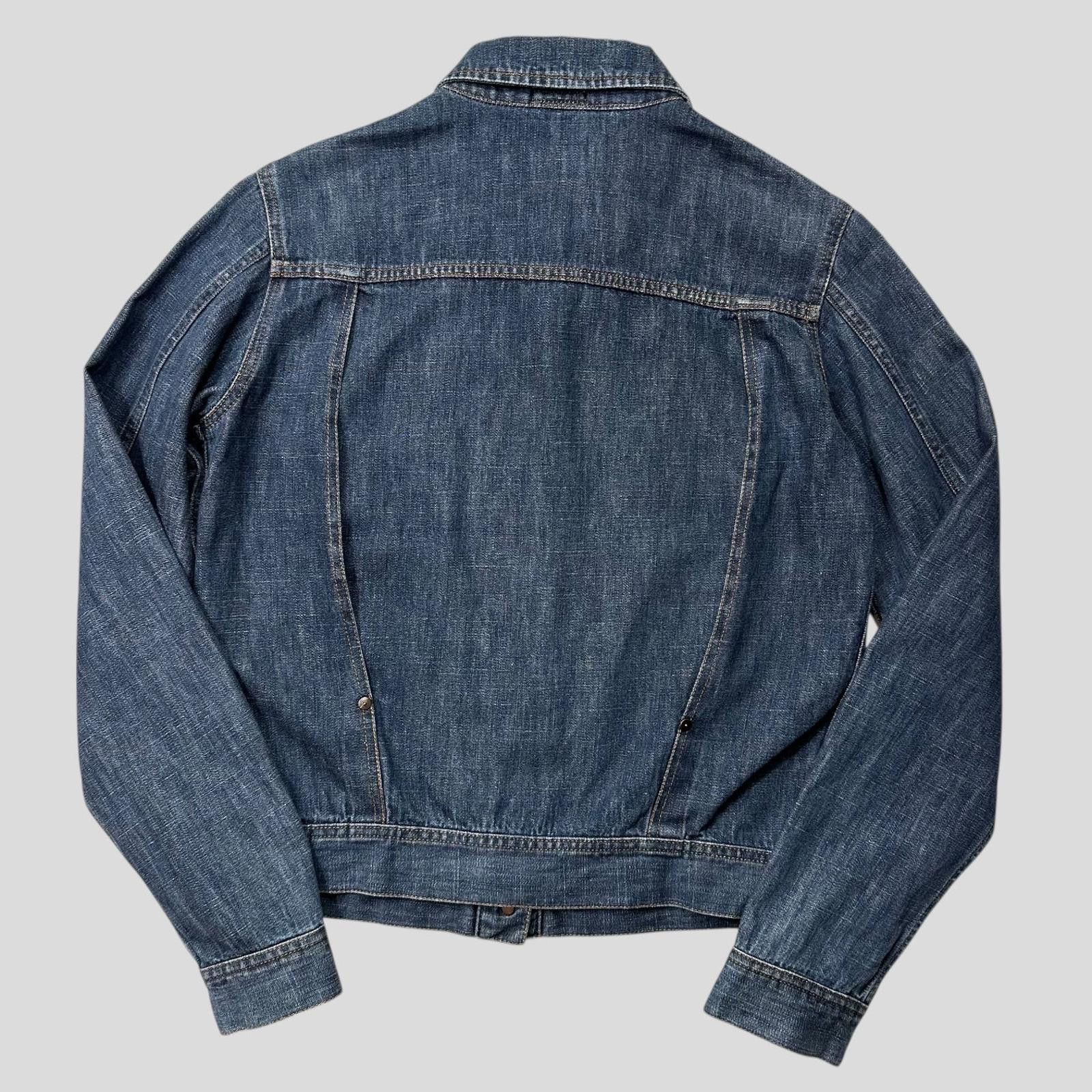 Miu Miu Miu Miu 2001 Runway Denim Fiammoto Pleated Work Jacket - S/M Size US M / EU 48-50 / 2 - 7 Thumbnail