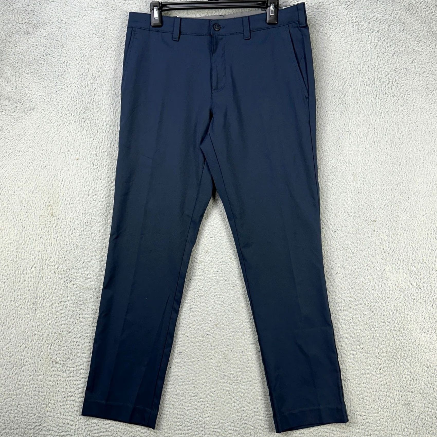 Hogan Ben Hogan Mens Chino Pants 30X30 Blue Flat Front Performance Straight NEW Size US 30 / EU 46 - 2 Thumbnail