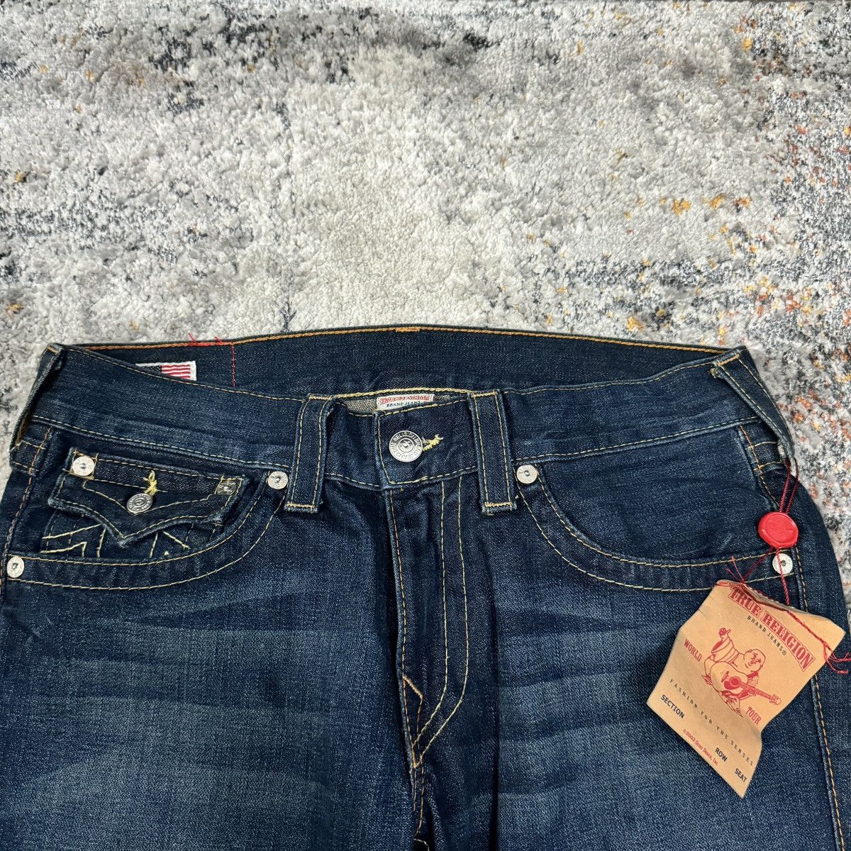 JNCO × True Religion × Vintage Vintage Y2K True Religion Billy wide leg flared baggy jeans Size US 34 / EU 50 - 8 Thumbnail