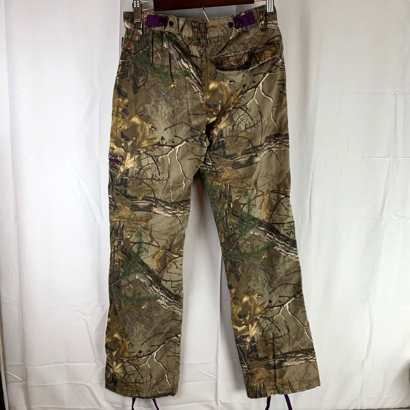 Walls Walls Legend Cargo Pants Womens XS Brown Realtree Camo Adjustable Waist Pant Girls Size 26" / US 2 / IT 38 - 4 Thumbnail