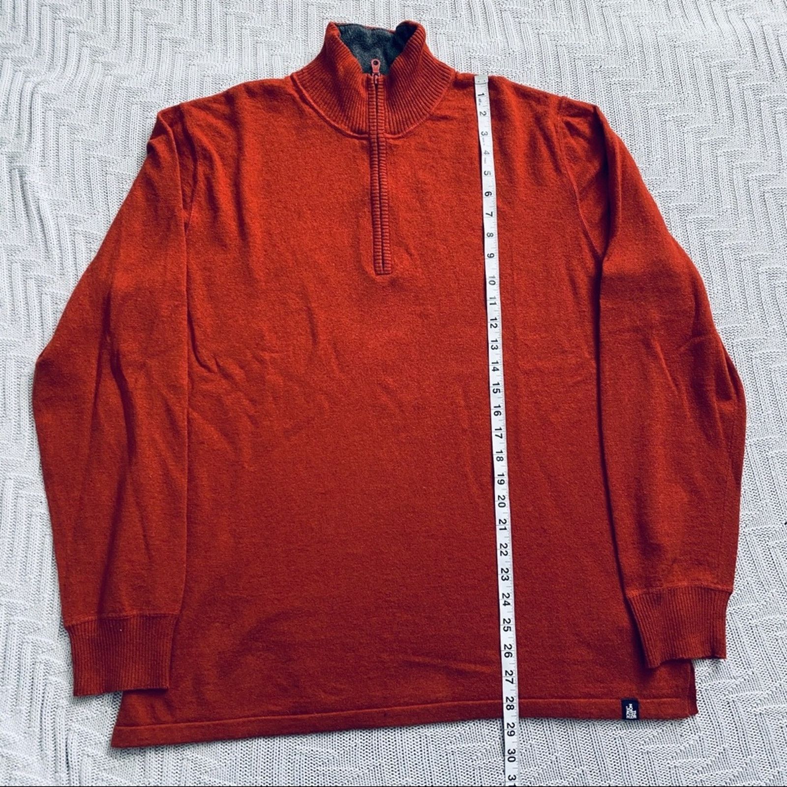The North Face The North Face orange quarter zip pullover Size US L / EU 52-54 / 3 - 7 Thumbnail