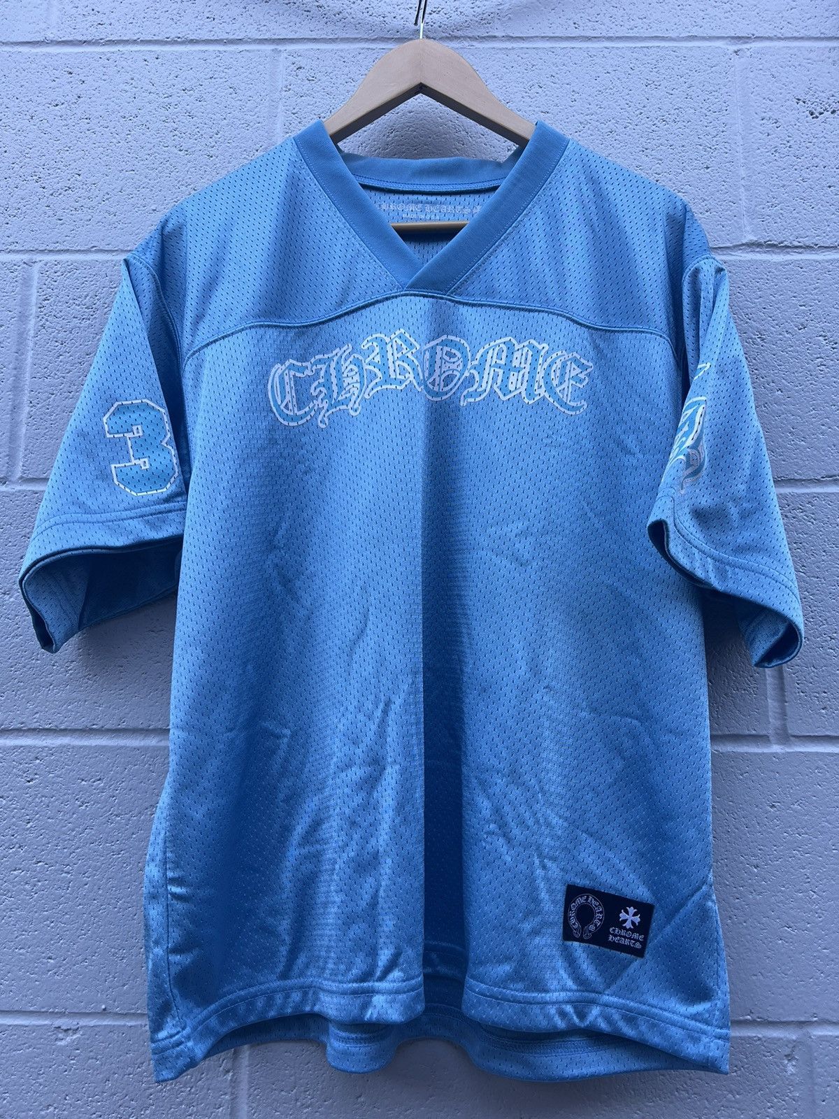 Chrome Hearts Chrome Hearts stadium warm up jersey - blue | Grailed