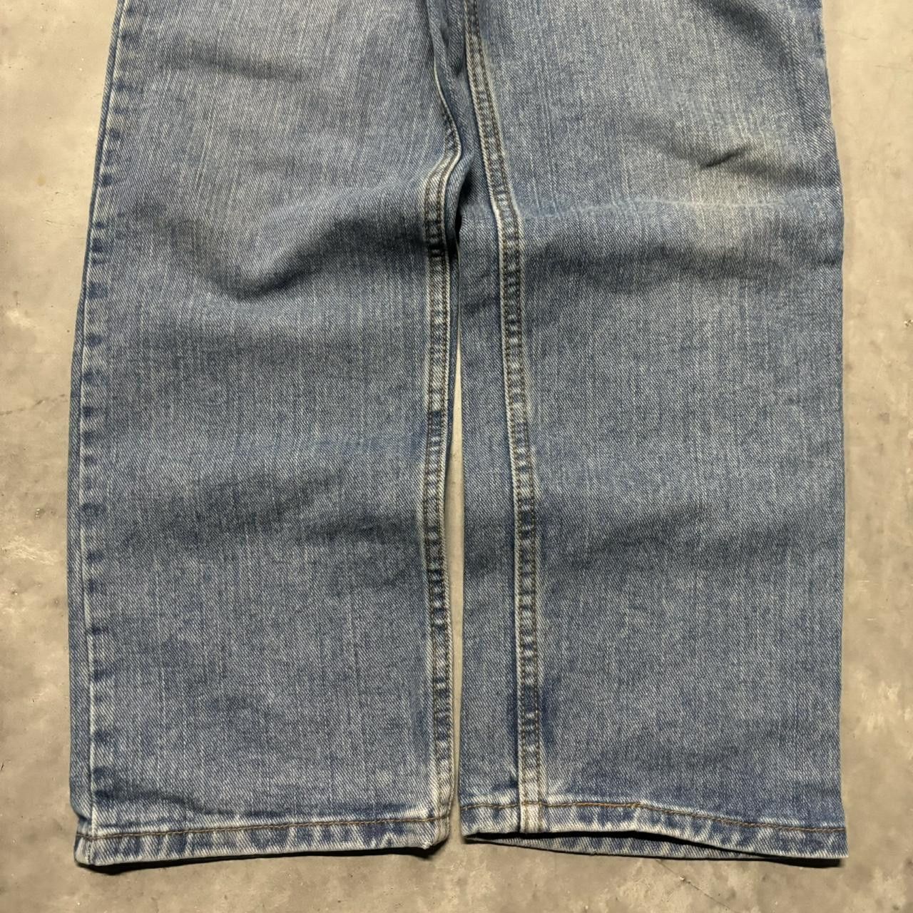 Japanese Brand × Vintage Crazy Vintage Y2K/2000s Grunge Medium Wash Essential Denim Jeans! Size US 33 - 6 Thumbnail